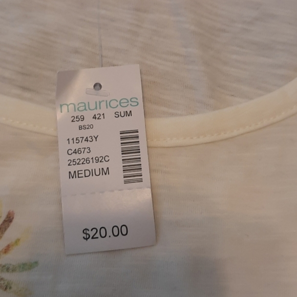 Maurices Wildflower Print Sleeveless Tee - Picture 3 of 4